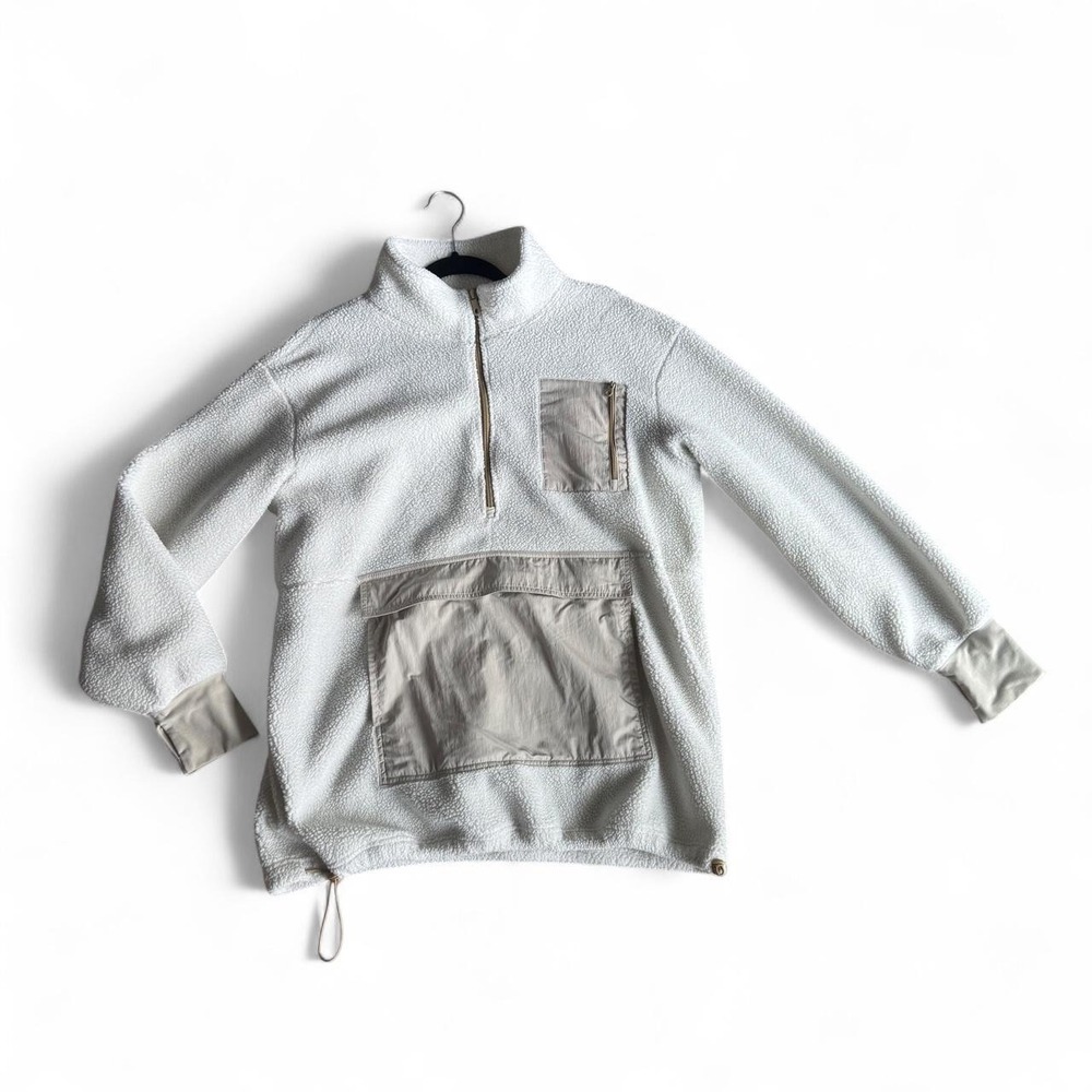 Offline Aerie Sherpa Oversized Quarter Zip Jacket